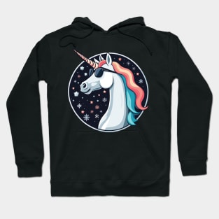 Unicorn Christmas Drawing Hoodie